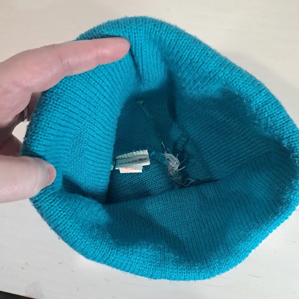 Charlotte Hornets Mitchell & Ness Knit Pom Pom NBA WInter Beanie - Picture 7 of 7